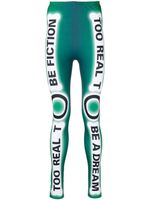 Walter Van Beirendonck legging Skeleton à imprimé graphique - Vert - thumbnail