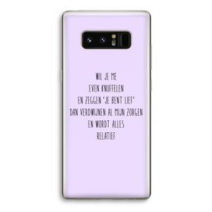 Relatief: Samsung Galaxy Note 8 Transparant Hoesje