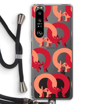 Dogs: Sony Xperia 1 III Transparant Hoesje met koord
