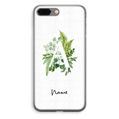 Green Brush: iPhone 8 Plus Transparant Hoesje