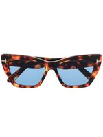 TOM FORD Eyewear lunettes de soleil Whyatt à monture papillon - Marron - thumbnail