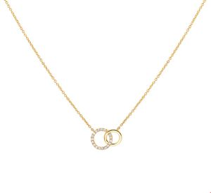 TFT Collier Geelgoud Diamant 0.08ct H P1 1,0 mm x 41-43-45 cm
