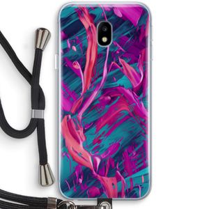 Pink Clouds: Samsung Galaxy J3 (2017) Transparant Hoesje met koord