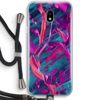 Pink Clouds: Samsung Galaxy J3 (2017) Transparant Hoesje met koord