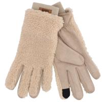 So Dutch Dames Fluffy Teddy Handschoenen Taupe