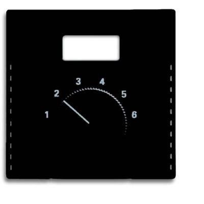 Busch-Jaeger 2CKA001710A3906 Temperatuurregelaar Afdekking Future lineair Diepzwart (RAL 9005), Zwart 1 stuk(s)
