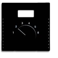 Busch-Jaeger 2CKA001710A3906 Temperatuurregelaar Afdekking Future lineair Diepzwart (RAL 9005), Zwart 1 stuk(s)