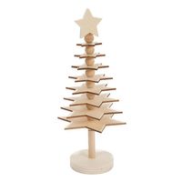 Kleur je eigen Houten 3D Kerstboom