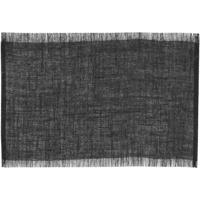 Op=Op | Leen Bakker - Placemat Emory - 45x30 Cm (1 Stuk) - Jute - Zwart