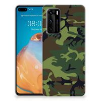 Huawei P40 TPU bumper Army Dark