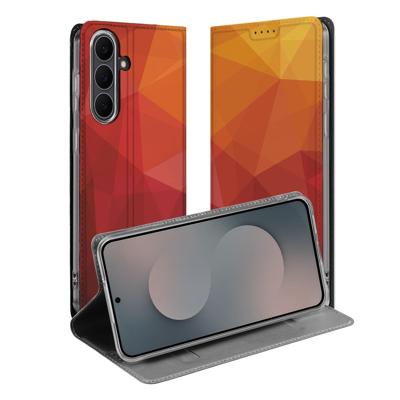 Book Case Samsung Galaxy S25 FE Polygon Red