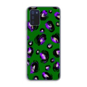 Green Cheetah: Samsung Galaxy A03s Transparant Hoesje