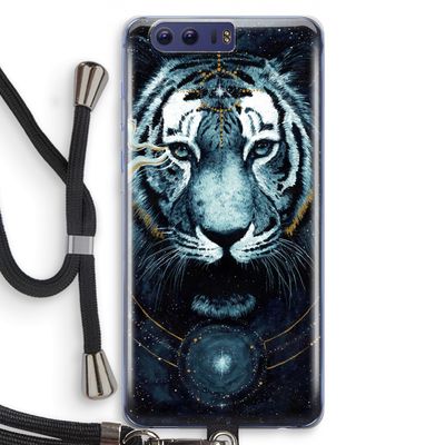 Darkness Tiger: Honor 9 Transparant Hoesje met koord