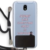 Christian Grey: Samsung Galaxy J5 (2017) Transparant Hoesje met koord