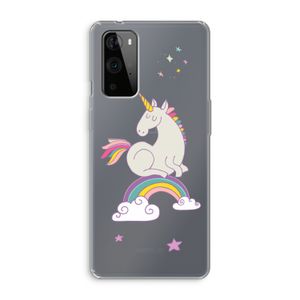 Regenboog eenhoorn: OnePlus 9 Pro Transparant Hoesje