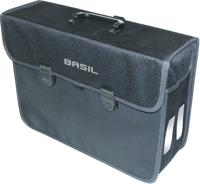 Basil malaga xl - enkele fietstas, unisex, zwart