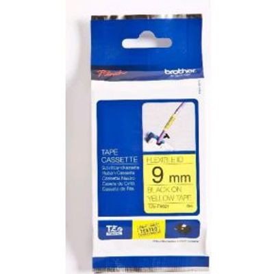 Brother TZe-FX621 Zwart op geel