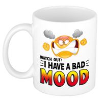 I have a bad mood kantoorhumor collega mok / beker wit 300 ml   -