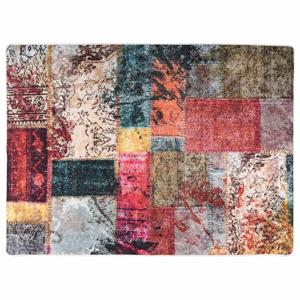 VidaXL Vloerkleed wasbaar anti-slip 150x230 cm patchwork meerkleurig