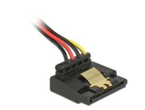 Delock 85510 Kabel Power Floppy 4-pins female > SATA 15-pins female metaal 30cm