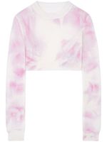 MM6 Maison Margiela pull crop à motif tie dye - Rose