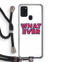 Whatever: Samsung Galaxy A21s Transparant Hoesje met koord