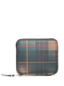 Comme Des Garçons Wallet portefeuille à motif tartan - Vert