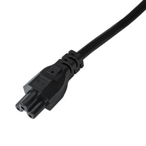 Akyga Power Cord AK-NB-01A for notebooks IEC C5 250V/50Hz 1,5m Zwart CEE7/7 C5 stekker