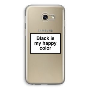 Black is my happy color: Samsung Galaxy A5 (2017) Transparant Hoesje
