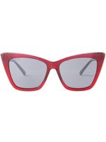 Jimmy Choo Eyewear lunettes de soleil Lucine à monture papillon - Rouge