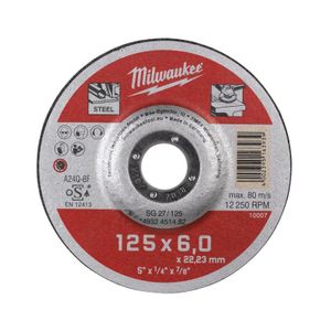 Milwaukee Accessoires metaalafbraamschijf SG 27/125 (6) - 25 stuks - 4932451482