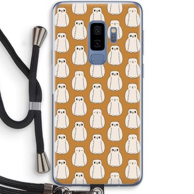 Uilen: Samsung Galaxy S9 Plus Transparant Hoesje met koord