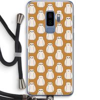Uilen: Samsung Galaxy S9 Plus Transparant Hoesje met koord