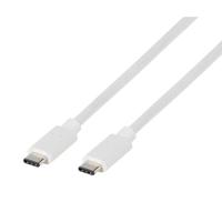 Vivanco USB-kabel USB-C stekker, USB-C stekker 1.00 m Wit 63088 - thumbnail