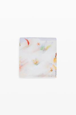 rechthoekige foulard charms - BROWN - U