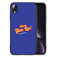 Apple iPhone XR | Telefoon Hoesje | met tekst Never Give Up