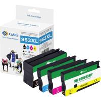 G&G Inktcartridge Compatibel Zwart, Cyaan, Magenta, Geel NH-R00953XLBK GP-H953XLBKCMY-4P