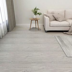 VidaXL Vloerplanken 20 st zelfklevend 1,86 m² pvc lichtgrijs