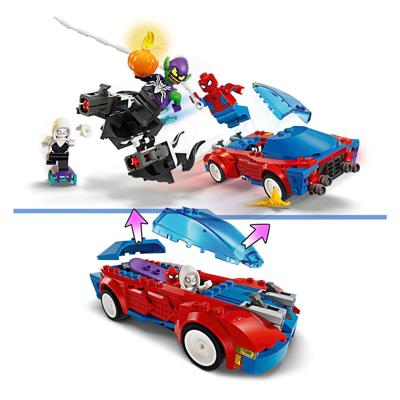 LEGO super heroes 76279 spider-man racewagen en venom green goblin