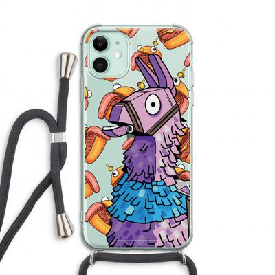 Loot Burger: iPhone 11 Transparant Hoesje met koord