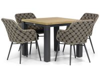 Lifestyle Crossway/Veneto 90 cm dining tuinset 5-delig