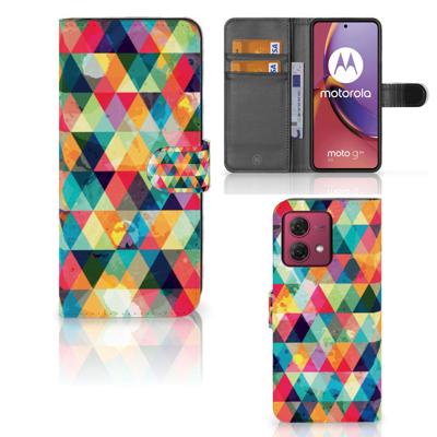 Motorola Moto G84 | Telefoon Hoesje | Geruit | Portemonnee hoesje