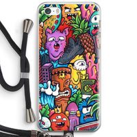 Vexx Mixtape: iPhone 5 / 5S / SE Transparant Hoesje met koord