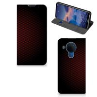 Nokia 5.4 | Hoesje met Magneet | Geruit Rood