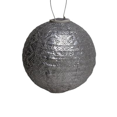 Round dia. 30 cm Lace zilver lampion - Lumiz