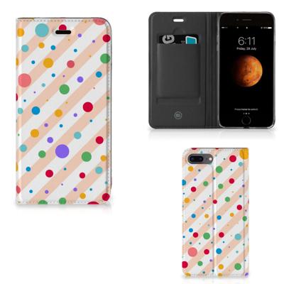 Apple iPhone 7 Plus | 8 Plus | Hoesje met Magneet | Dots
