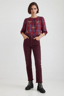 Straight fit enkellange broek - BLUE - 38 Straight fit enkellange broek - BLUE - 38