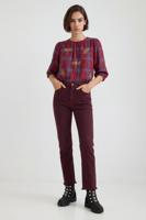 Straight fit enkellange broek - BLUE - 38