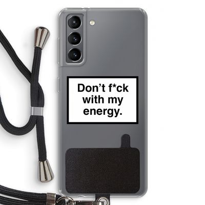 My energy: Samsung Galaxy S21 Transparant Hoesje met koord