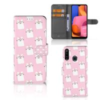 Samsung Galaxy A20s | Telefoonhoesje | Met pasjeshouder | Sleeping Cats